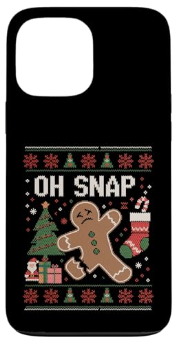 Gingerbread Man Cookie Baking Oh Snap �A�O���[�N���X�}�X�Z�[�^�[ �X�}�z�P�[�X iPhone 13 Pro Max �p