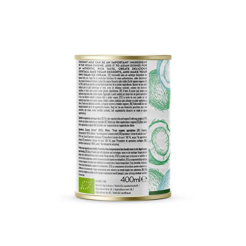 Foto von Amazon-Marke: Happy Belly Select, Bio Kokosmilch, 6 x 400 ml