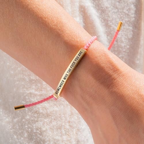 Mint & Lily Bold Remember Who the Fck You Are Inspire Bracelet3