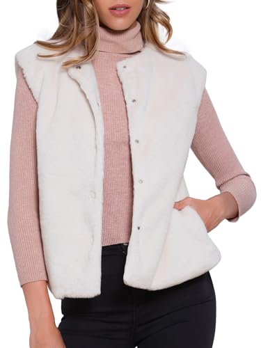 Gilet d'hiver en fausse fourrure chaud pour vos sorties citadines