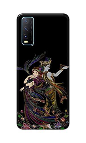Image of Lord Radha and Krishna Hard Back Case Cover for Vivo Y20 / Vivo Y20i / Y20s / Y20G / Vivo Y12s / Y20S (G) Back Cover -(J5) VNS2223