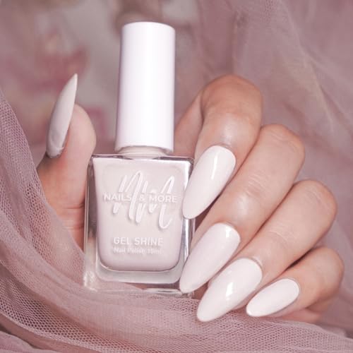 Image of Nails & More Wheat Beige Nail Polish, Argan Oil-Infused Gel Shine, Soft Neutral Nails, Classic Nude Shade | 10ml