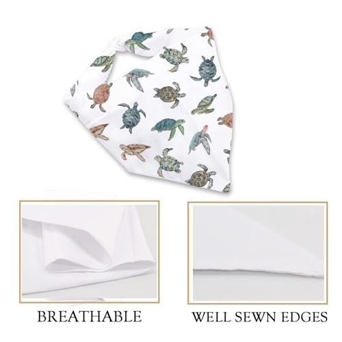 Bandana pour chien tortue de mer écharpe été chiot et cadeau vie océan