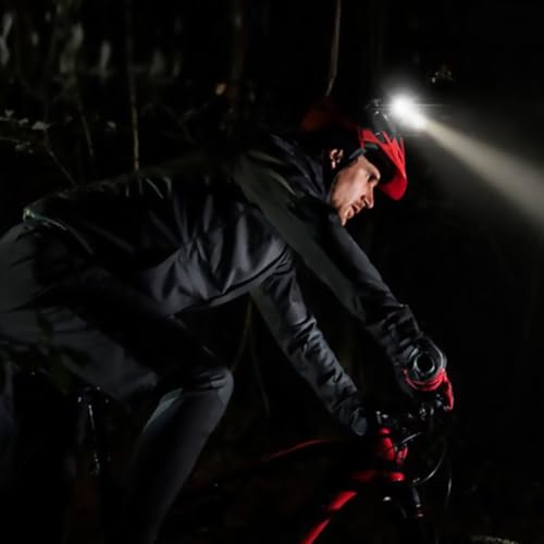 Linterna frontal LED recargable USB con sensor y cinta ajustable para camping y deporte 4