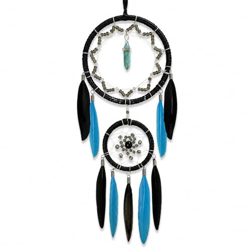 Dream Catchers Blue for Adults Boho Room Décor Dreamcatcher Small Bedroom Wall Hanging for Kids Girls Boys
