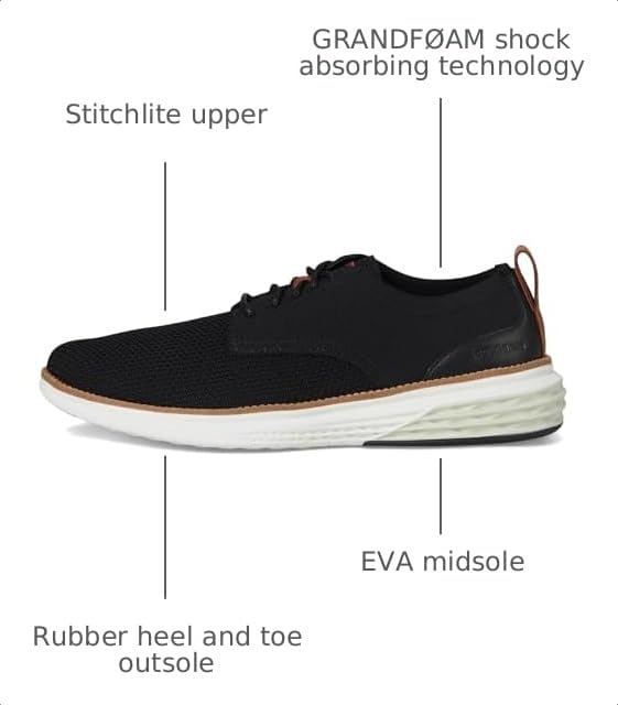Image of Cole Haan Men's Grand Hurrion Stitchlite Plain Toe