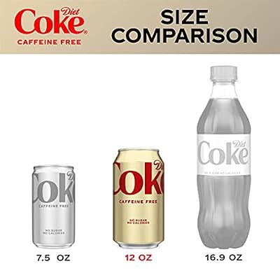 Diet Coke Caffeine-Free Fridge Pack Cans, 12 fl oz, 12 Pack, 3 Sets