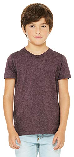 Bella Canvas Youth CVC Jersey T-Shirt,Heather Maroon,XL
