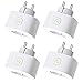 Produktbild Meross WLAN Smart Steckdose Plug (4 Stücke), Intelligente Wi-Fi Steckdose 16A 3680W kompatibel mit Alexa, Google Home und SmartThings, mit App Fernsteuerung