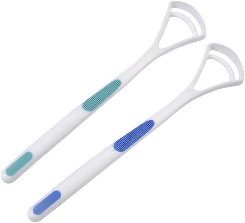 Whoosh Limpadores de Linguagem para Limpeza de Língua 2pcs - Escova com Cabo Antiderrapante para Remoção de pelos de Cães e Gatos