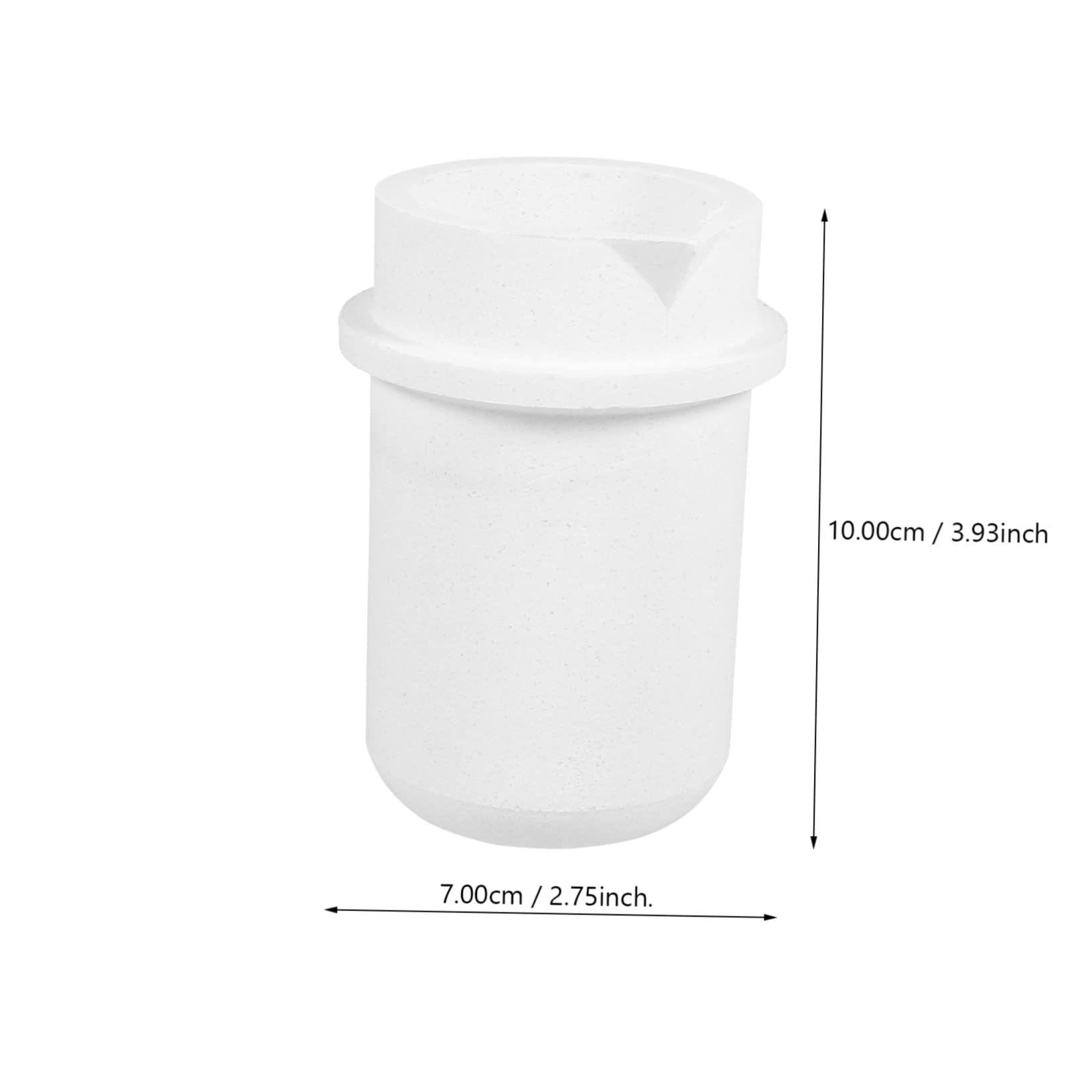 DOITOOL 1kg Quartz Crucible Melting Pot of Casting Crucible Non-Corrosive Refining for Semiconductor