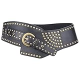 Ceintures occidentales en cuir larges taille: ceintures occidentales en cuir larges: environ 9.2cm(3.62 inch) de large, 105cm(41.33 inch) de long, 4.5mm(0.18 inch) d’épaisseur, 1pc