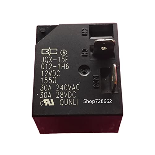 Relé JQX-15F 012-1H6 12V 30A interruptor electromagnético de alta corriente 2