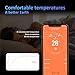 FTVOGUE Smart Thermostat for Film Floor Heating, AI Smart Learning Energy Saving and, Easy to Install Thermostat with Remote Control (White)