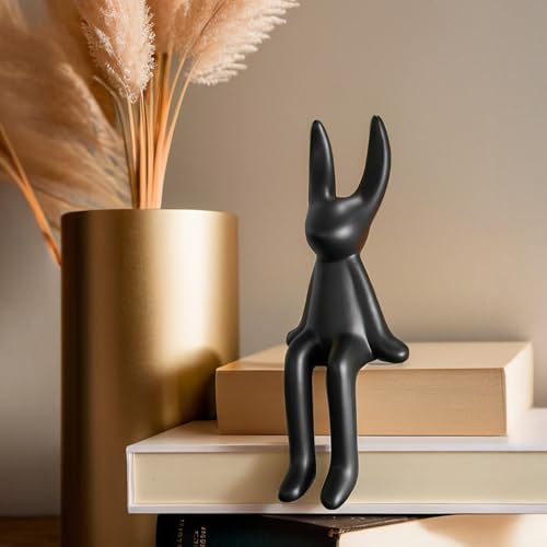 Image of Ekhasa Nostrae Rabbit Show Pieces for Home Decor Living Room Decor Items | Cute Animals Showpieces Gift Item for Decoration | Center Table Tv Showcase Shelf Office Desk Interior Statue Figurines