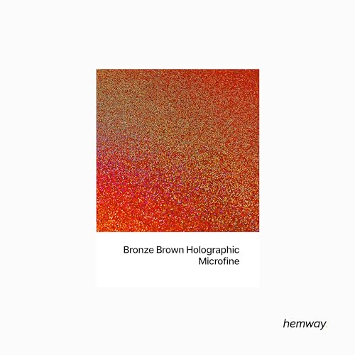 Hemway Glitter Shaker Bronze Brown Holographic 130g Microfine, Craft Glitter Shaker for Resin & Epoxy Crafts - Image 2