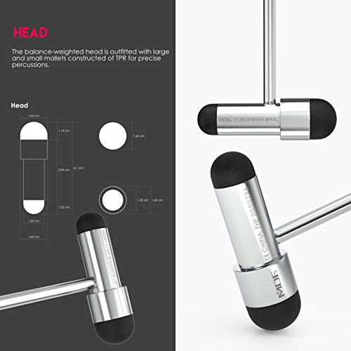 MDF Babinski Buck neurologischer Reflexhammer mit eingebautem Pinsel für Hautreflexe und Oberflächenreaktionen - Marineblau (MDF515BT-04)