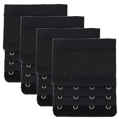 Image of Bra Strap Extenders, Women Elastic Extensions Bra Extender Set, 6 Piece,Skin,White,Black