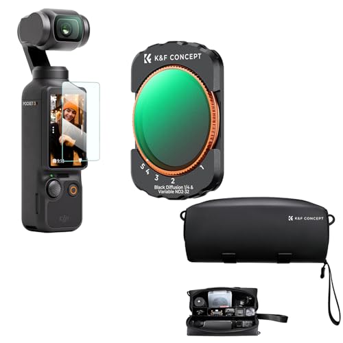 Filtre ND2-32 et Black-Mist 1/4 magnétique pour DJI OSMO Pocket 3 contrôle précis exposition