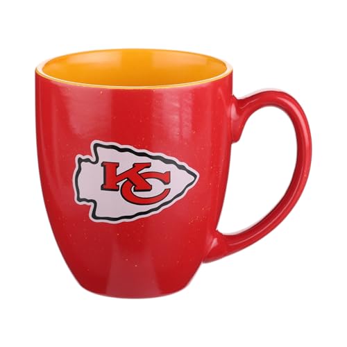 The Memory Company | Licensed NFL 15oz Speckle Curved Mug with Logo Kansas City Chiefs