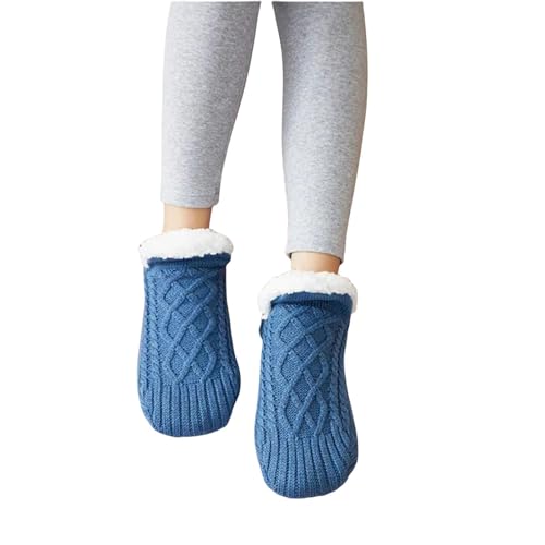 Calcetines de cachemira tejidos calientes de invierno para andar por casa