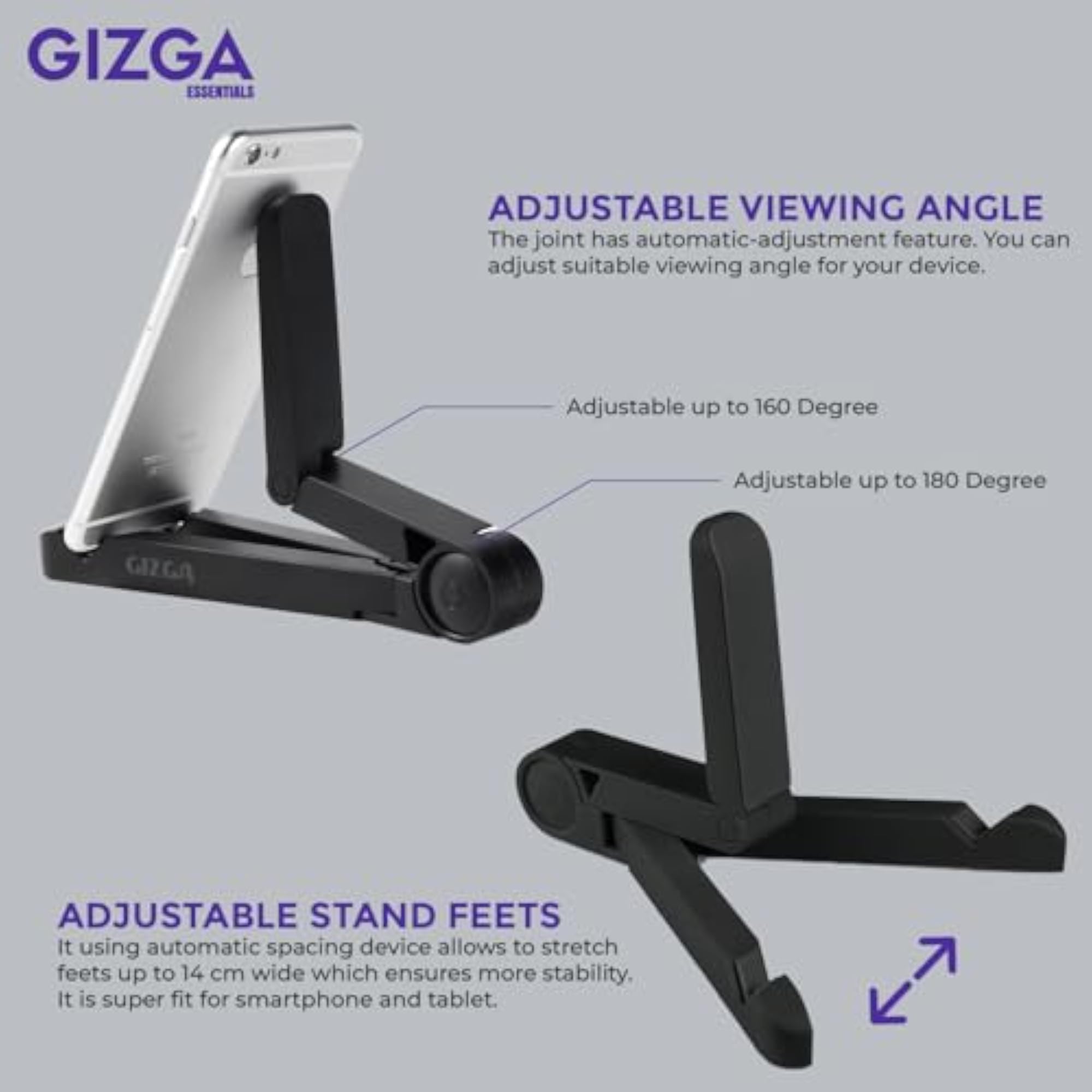 Portable Tabletop Tablet Stand Mobile Holder