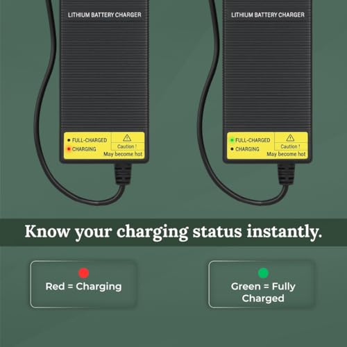 Image of LAPTRUST 42V 2A Lithium Battery Charger for Electric Cycle | Compatible with 36V Lithium-ion Battery | Auto Cut-Off | LED Indicator Light | Fast & Safe Charging