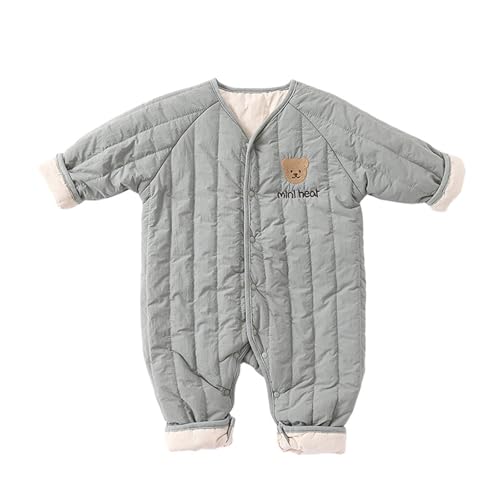 Grenouillère bébé ours rembourrée pour automne-hiver