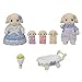 Calico Critters Flora Rabbit Family - Set of 5 Collectible Doll Figures for Children Ages 3+