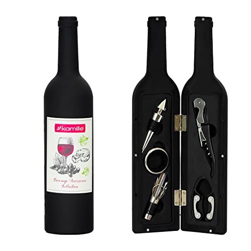 Accesorios para vino, 5 piezas, sacacorchos, juego de regalo Cover
