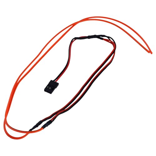 BTFO RC LED Light Strips, Flexible Cuttable Waterproof RC Led Lights for TRX4M SCX24 1/24 1/18 Crawler Car Truck Upgrade Parts (Red)