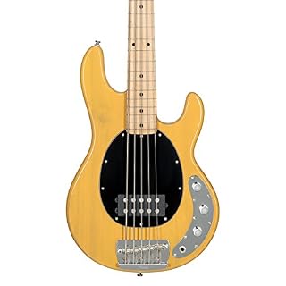 Sterling by MusicMan Sterling by Music Man StingRay Ray25CA Guitare basse classique en Butterscotch, 5 cordes, droite… - Les Beatles, Paul McCartney, John Lennon, RIngo Starr, George Harrison Sterling by MusicMan Sterling by Music Man StingRay Ray25CA Guitare basse classique en Butterscotch, 5 cordes, droite… – Image 2