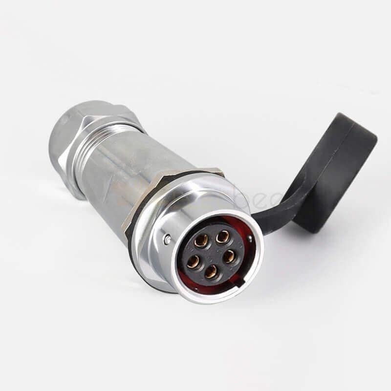 SF20 5 Pin Industrial Quick Push-Pull Male Female Docking Camera Cable Waterproof Metal Circular Aviation