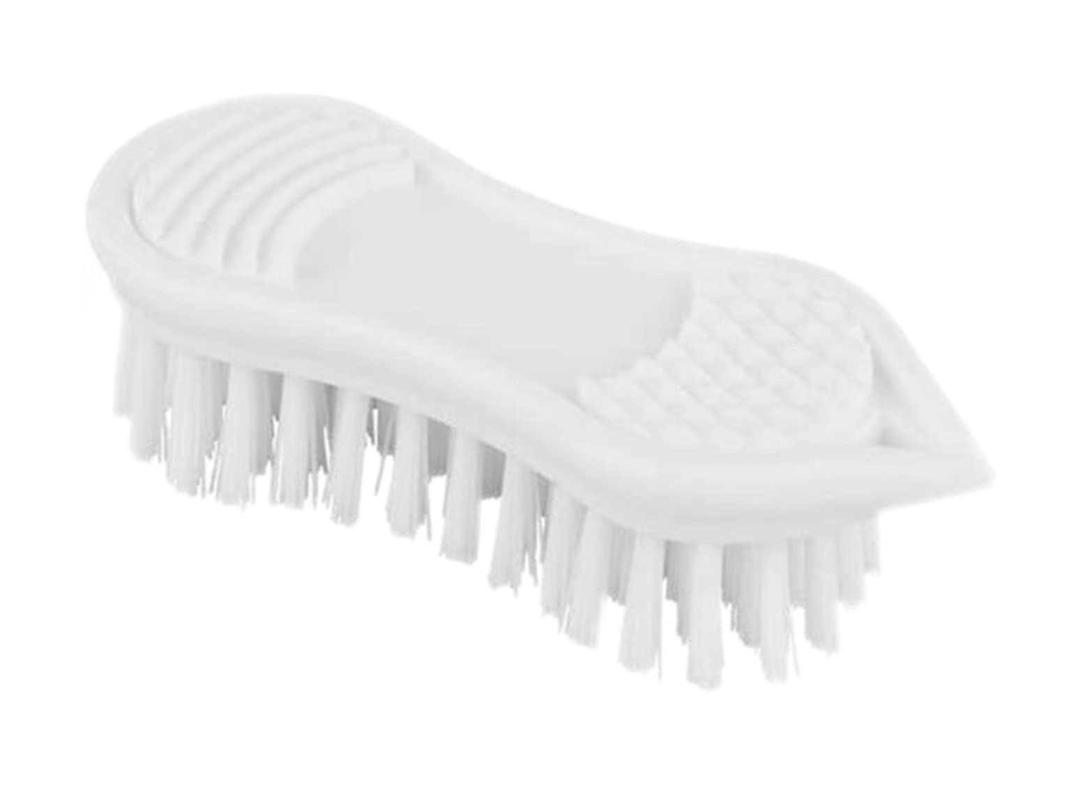 Vsorce4u 1 x White Vegmate Vegetable Cleaning Brush With Scraper - Handheld Kitchen Scrubbing Vegetable Brush