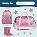 Wildkin Kids Insulated Lunch Box – Durable and Reusable for School & Travel - Pink Glitter