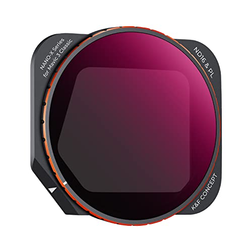 K&F Concept ND16/PL Filter Compatible with DJI Mavic 3 Classic, ND CPL Neutral Density Polarizing 2-in-1 Filter