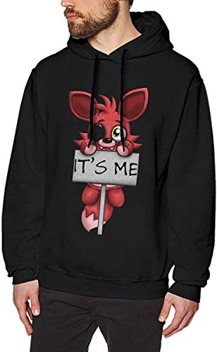 Sweat à Capuche de Sport pour Homme FNAF Plush Foxy Hoodies Noir Cover