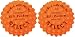 Select Sport Ball Punktur Massageball Orange 2er-Set Umfang 28 cm