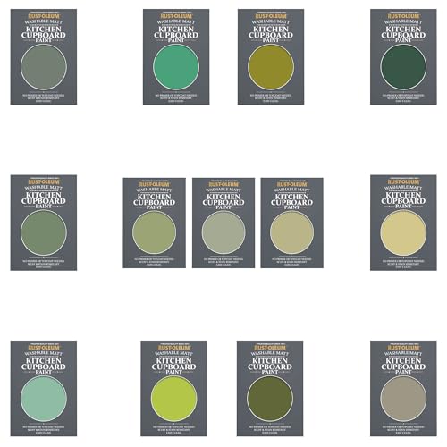 Rust-Oleum Kitchen Cupboard Paint in Matt Finish – Rich Greens Tester Box