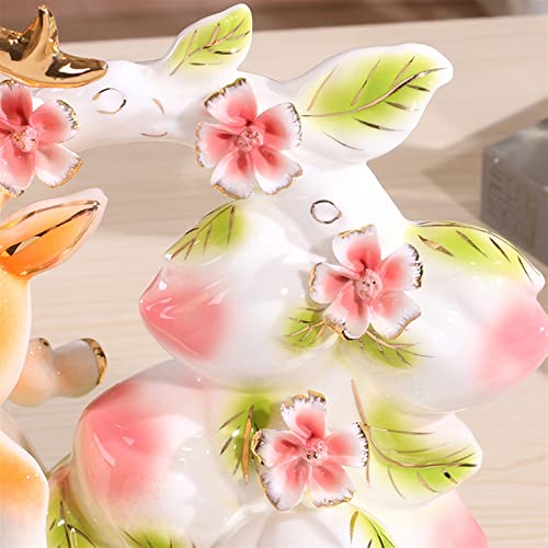Fournitures de bureau design statue cerf céramique salon moderne L