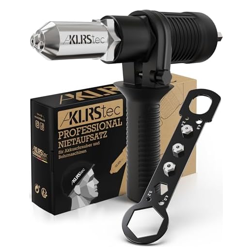 KLRStec® Nietenzangen-Blindnietadapter – Nietaufsatz für Akkuschrauber und Bohrmaschinen