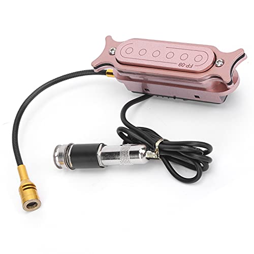 E-Tonabnehmer für Akustikgitarre, magnetischer Schalloch-Tonabnehmer mit Doppelspulen-Rauschunterdrückung für Akustikgitarre Cover