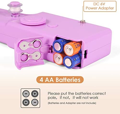 Mini Sewing Machine, Sewing Machine for Beginners, Handheld Sewing Machines, Cordless Portable Sewing Machine, Quick Handy Stitch, Suitable for Fabric, Kid Pet Clothes, Home, Travel Use (Pink)