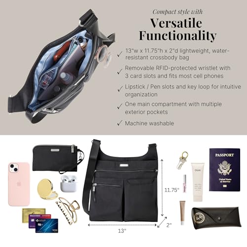 Baggallini On Track Crossbody with RFID Phone Wristlet3