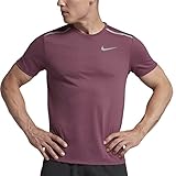  Nike Dri Fit Rise 365, Camiseta para Hombre, Borgoña (Vintage Wine/Metallic Silver), XL