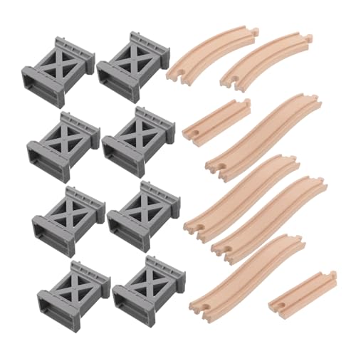 Supports de ponts de train bois pour créer des circuits à étages dans la chambre des enfants