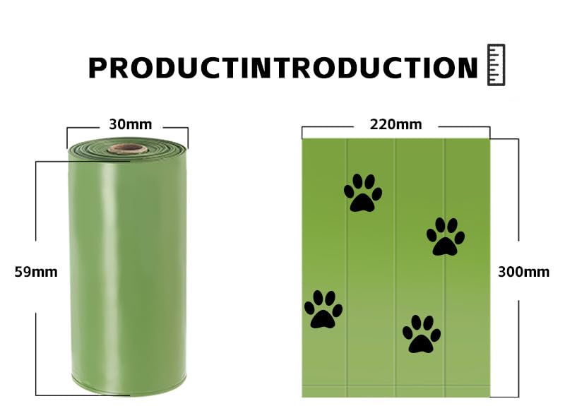 Image of Dog Poop Bag, Biodegradable Dog Waste Bags with 1 Dispenser, Eco-Friendly Leak-Proof Pet Poop Bags for Doggy(Jasmine fragrance)-360 Counts