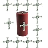 Cross 2 1/2' H Candle Pin Thumb Tack. Set of 12