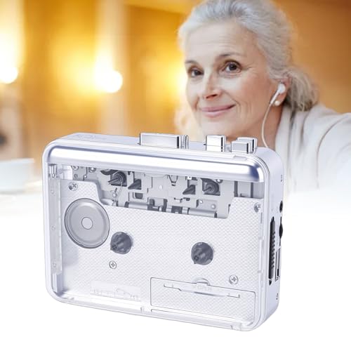 Reproductor de Cinta de Casete EMUKOEP Ligero con Puerto USB 4
