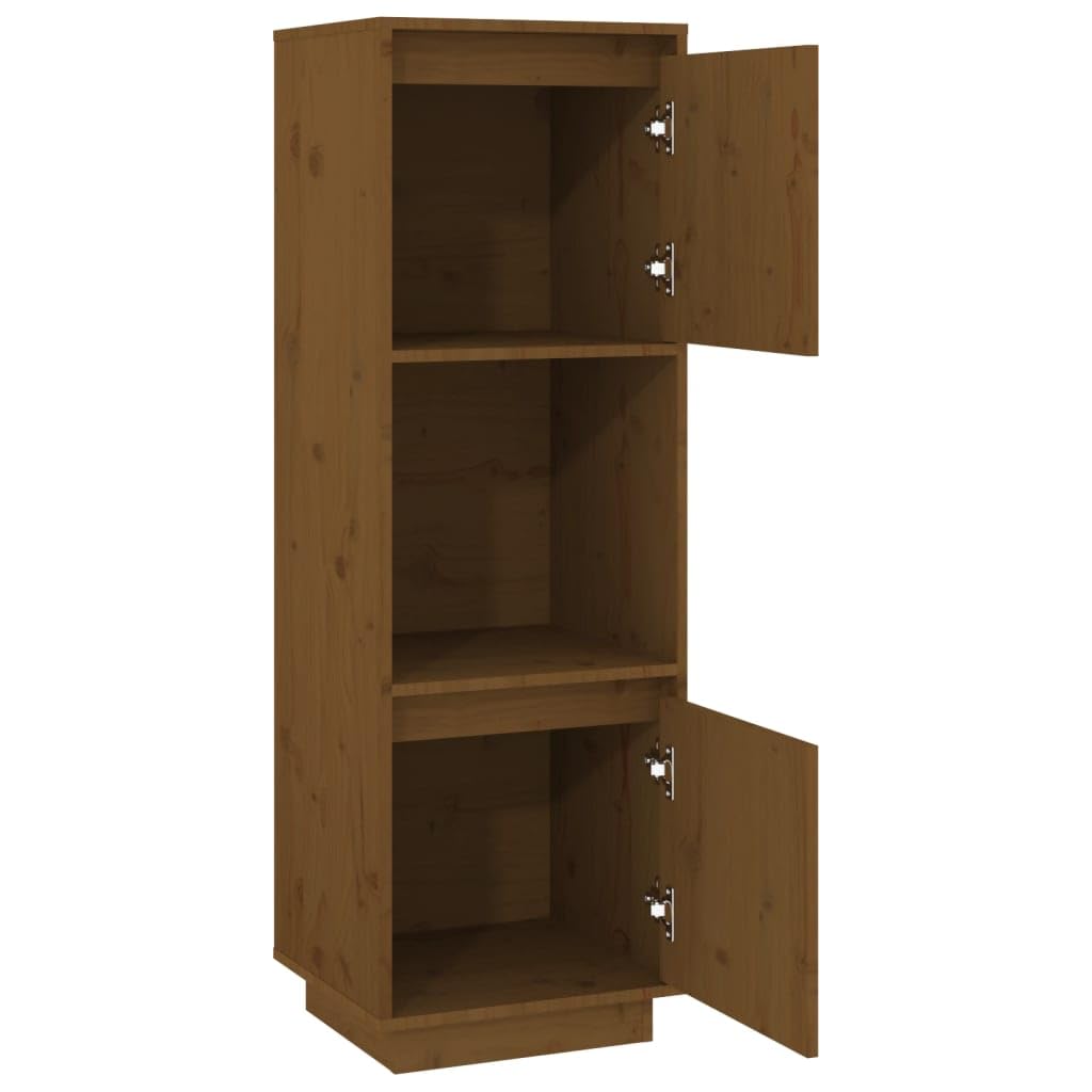vidaXL Credenza 110,5x35x117 cm in legno di pino massiccio